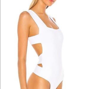 Free People White Bodysuit